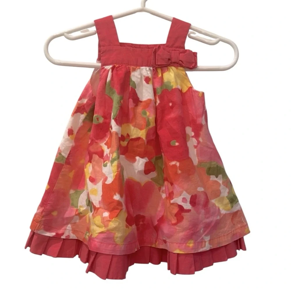 Janie and Jack adorable Baby 0-3 months old pink floral sundress